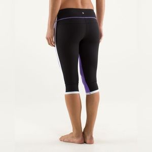 Lululemon Ignite Crop
Power Purple / Black / White Pants